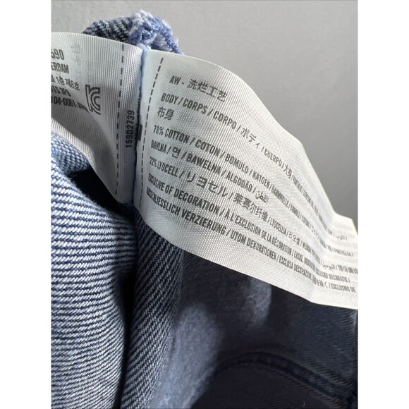 Abercrombie & Fitch Mila Denim Mini Dress Womens Small Blue Square Neck NWT - Picture 6 of 10